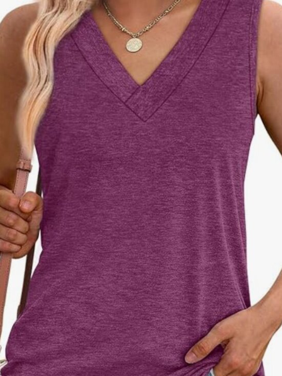 Tops - V Neck Tank Top
